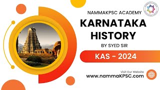 KAS 2024 First Class of karnatakahistory by Syed Sir for kpsc prelims kas and mains Exams [upl. by Marco]