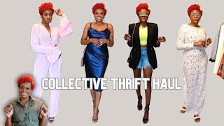 EVERYTHING I THRIFTED LATELY Collective Thrift Haul amp TryOn Fashion amp Home Decor [upl. by Meehsar747]