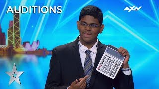 15 Year Old YAASHWIN SARAWANAN Is A HUMAN CALCULATOR  Asias Got Talent 2019 on AXN Asia [upl. by Peale]