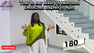 A TOUR TO OUR LUXURY 5 BEDROOM DUPLEX IN LAGOS property 5bedroom wizkid realestate houseforsale [upl. by True]