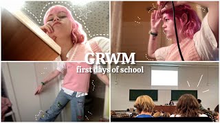 French grwm  back to school vlog 🎀 [upl. by Aryamoy]