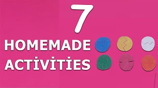 7 TODDLER ACTIVITIES  Homemade Activities For 3 Year Old [upl. by Lay69]