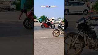 🚓Police Ke Samne Kiya Super Bike Valone Fly Bay Rocket Police Shoked rider police video ytshorts [upl. by Eenimod844]