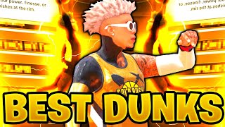 BEST DUNK PACKAGES IN NBA 2K21 NEXT GEN BEST UNBLOCKABLE DUNKS • HOW TO TRIGGER CONTACT DUNKS [upl. by Crandell920]