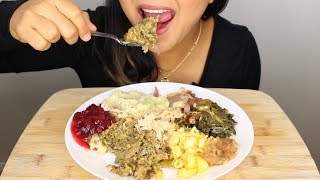 ASMR Thanksgiving Leftovers and BIG ANNOUNCEMENT Whispering and Eating Sounds [upl. by Ynwat464]