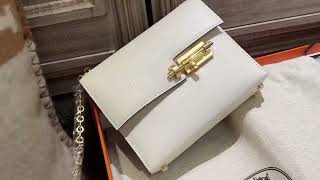 Hermes mini verrou 开箱分享 hermes代购 hermes hermesverrou [upl. by Ttenyl]