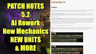 NEWS  Patch 52 is HUGE  AI Rework NEW Units New Mechanics amp More  Total War Warhammer 3 [upl. by Damara]