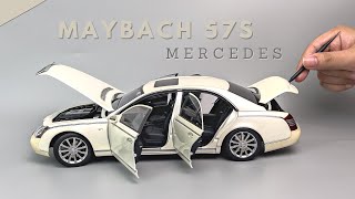 Unboxing Maybach 57S diecast  AUTOart Model Car 118 scale [upl. by Aisyram625]