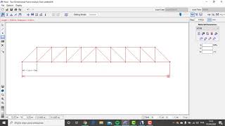 Treliça Isostática no Ftool  Cálculo dos esforços nas barras [upl. by Zilla]
