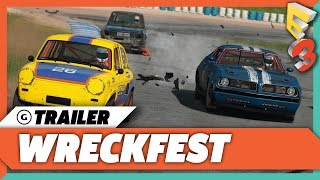 Wreckfest Announcement Trailer  E3 2017 PC Gaming Show [upl. by Desdamona]