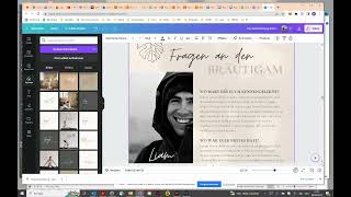 Hochzeitszeitung einfach auf canva erstellen [upl. by Froh417]