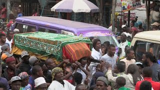 Funeral procession for 19yearold Kenyan killed during protest  AFP [upl. by Ecart]