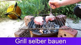 Gartengrill Grill selber bauen [upl. by Shiri]