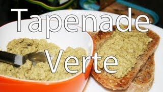 Recette tapenade verte basilic et amandes [upl. by Barnabe510]