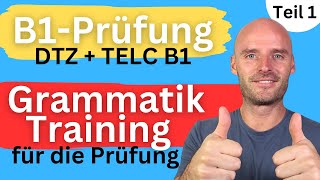 Welche Grammatikthemen sind wichtig für die Prüfung  TELC B1 GrammatikTraining  Teil 1 [upl. by Aislehc]