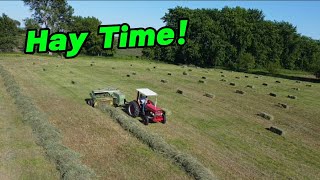 Making Hay 2024  Complete Process from Field to Barn [upl. by Enyak]