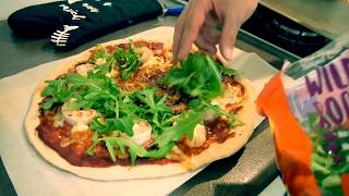 Wholemeal Prawn Pizza  Pescatarian recipe [upl. by Atillertse743]