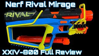 Nerf Rival Mirage XXIV800 magazine feed and breechLoading Full Review [upl. by Irakab82]