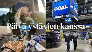 Vlogi Meidän ystävät tuli tänne Megaformertunti kauden eka jääkiekkopeli arcadehalli [upl. by Dnana]