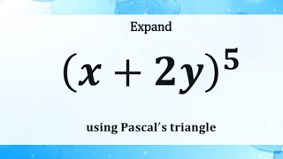 Expansion of binomials using Pascals triangle Pascals triangle explained basicalgebra grade12 [upl. by Jaddan677]