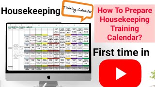 How To prepare Training Calendar  Housekeeping Report  Department Training Calendar [upl. by Annaik288]