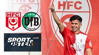 Hallescher FC beendet gegen VfB Lübeck seine NegativSerie  Sport im Osten  MDR [upl. by Oirazan]