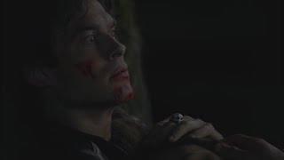 The Vampire Diaries 7x21 Damon tells Bonnie that he loves her Bonnie almost kill him [upl. by Aenej]