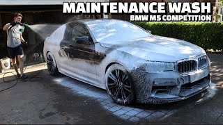 BMW M5  Foam Wash  Maintenance Detail [upl. by Gorden]