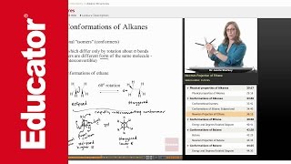 Conformations of Alkanes  Organic Chemistry [upl. by Catrina918]