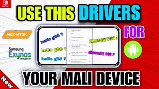 INSTALL RIGHT mali gpu DRIVERS  for your MALI DEVICE  NEW MALI GPU DRIVERS FOR LOW END DEVICE [upl. by Jun]