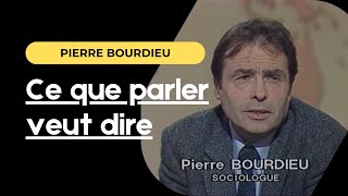 Pierre Bourdieu sur quotCe que parler veut direquot 1982 [upl. by Odlo262]