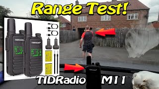 TIDRadio M11 Walkie Talkie Range Test [upl. by Allina132]