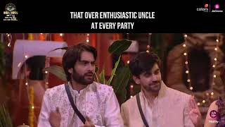 Every Over Enthusiastic Uncle At Parties  Bigg Boss 18 [upl. by Zelten]