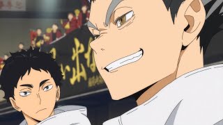 Bokuto Reaction To Tsukishima and Asahi Spike Haikyuu To The Top Season 2 [upl. by Olemrac841]