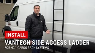 Installing Vantech H21 Side Access Ladder on RAM ProMaster [upl. by Armbruster]