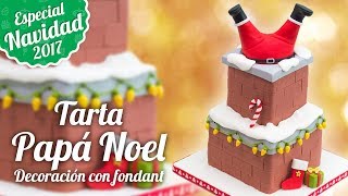 TARTA PAPÁ NOEL o SANTA CLAUS  ESPECIAL NAVIDAD  Quiero Cupcakes [upl. by Bab216]