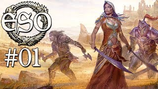 Lets Play  Elder Scrolls Online 001  Intro in Kalthafen [upl. by Asilrac]