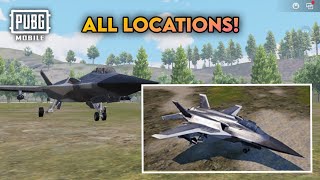 All Fighter Jet Locations In Payload 30 Mode  PUBG MOBILE  Payload 30 Jet Locations 🔥 [upl. by Anitsirhk]