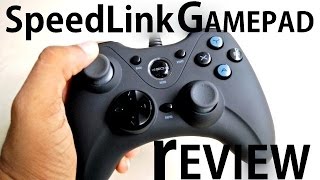 Speedlink XEOX GAMEPAD SL6556BK  REVIEW [upl. by Ahsieym]