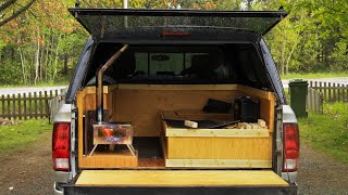 Wood Stove Truck Camper  How To Heat A Camper [upl. by Rawden]