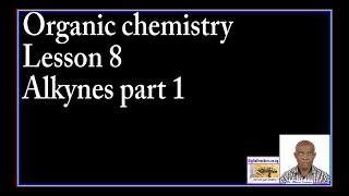 Organic chemistry lesson 8 by Dr Bbosa Science [upl. by Esined]