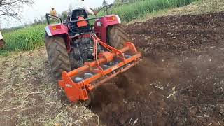 Rotory Disc Power Harrow  Arjun Novo 605  Ambika Hydrolic Harrow  Power Harrow  Disc Harrow PTO [upl. by Theadora]