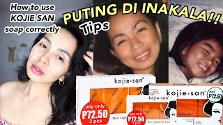 HOW TO USE KOJIE SAN SOAP CORRECTLY TO MAKE IT MORE EFFECTIVE  TIPS dos and donts Kim Tadeo [upl. by Jopa]