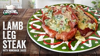 How to Cook Lamb Leg Steak with Homemade Sauce  In 15 minutes [upl. by Kirshbaum]