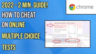 How To Cheat On Some Online Multiple Choice Tests [upl. by Maxma26]