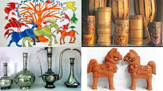 Traditional arts and crafts of India Famous Indian handicrafts GK [upl. by Day]