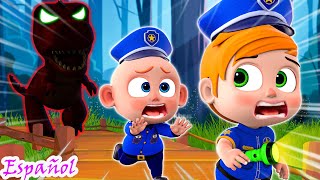 Bebés Policía vs Trex Gigante 👮✨🦖  Dibujos De Policía  NUEVO ✨ Сanciones Para Niños [upl. by Aisan681]