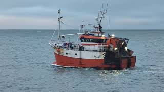 trawler BD277 heading out from her home port Ilfracombe harbour [upl. by Napier201]