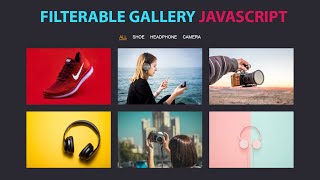 filterable Image gallery Responsive using Html Css amp Javascript [upl. by Xanthe]