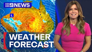 Australia Weather Update Possible showers for Sydney  9 News Australia [upl. by Lymann]